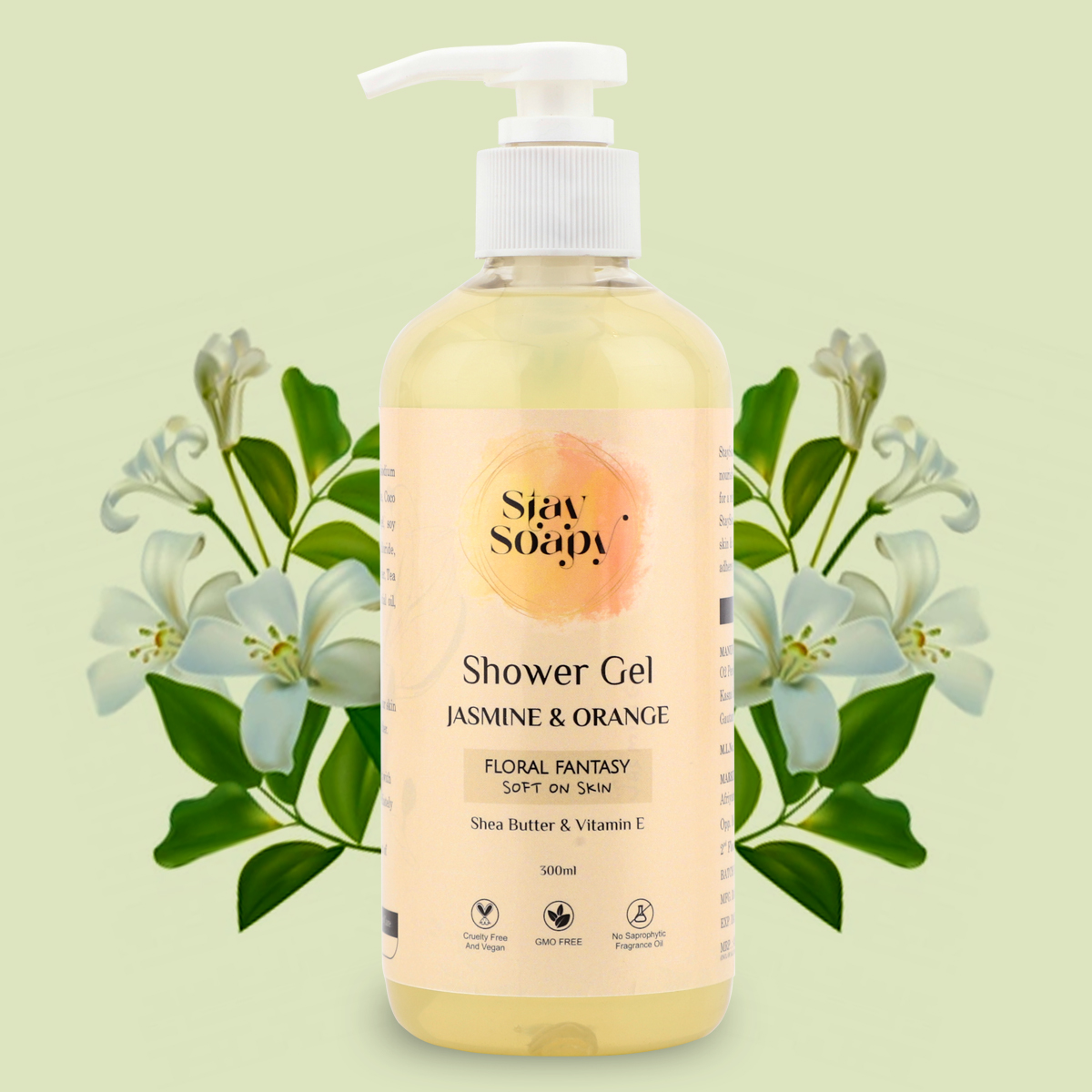Jasmine & Orange Shower Gel 300 ml Takes you to a world of floral